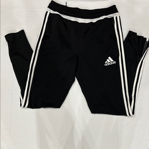 Adidas Black Joggers with White Stripes - Picture 6 of 7
